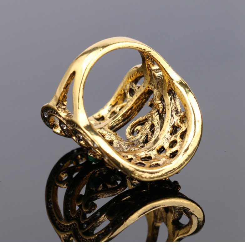 Rainbow Mosaic Statement Ring