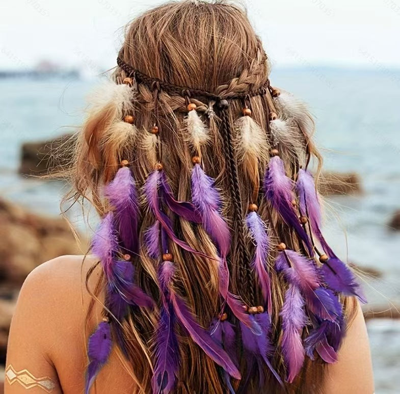 Boho Feather Headband