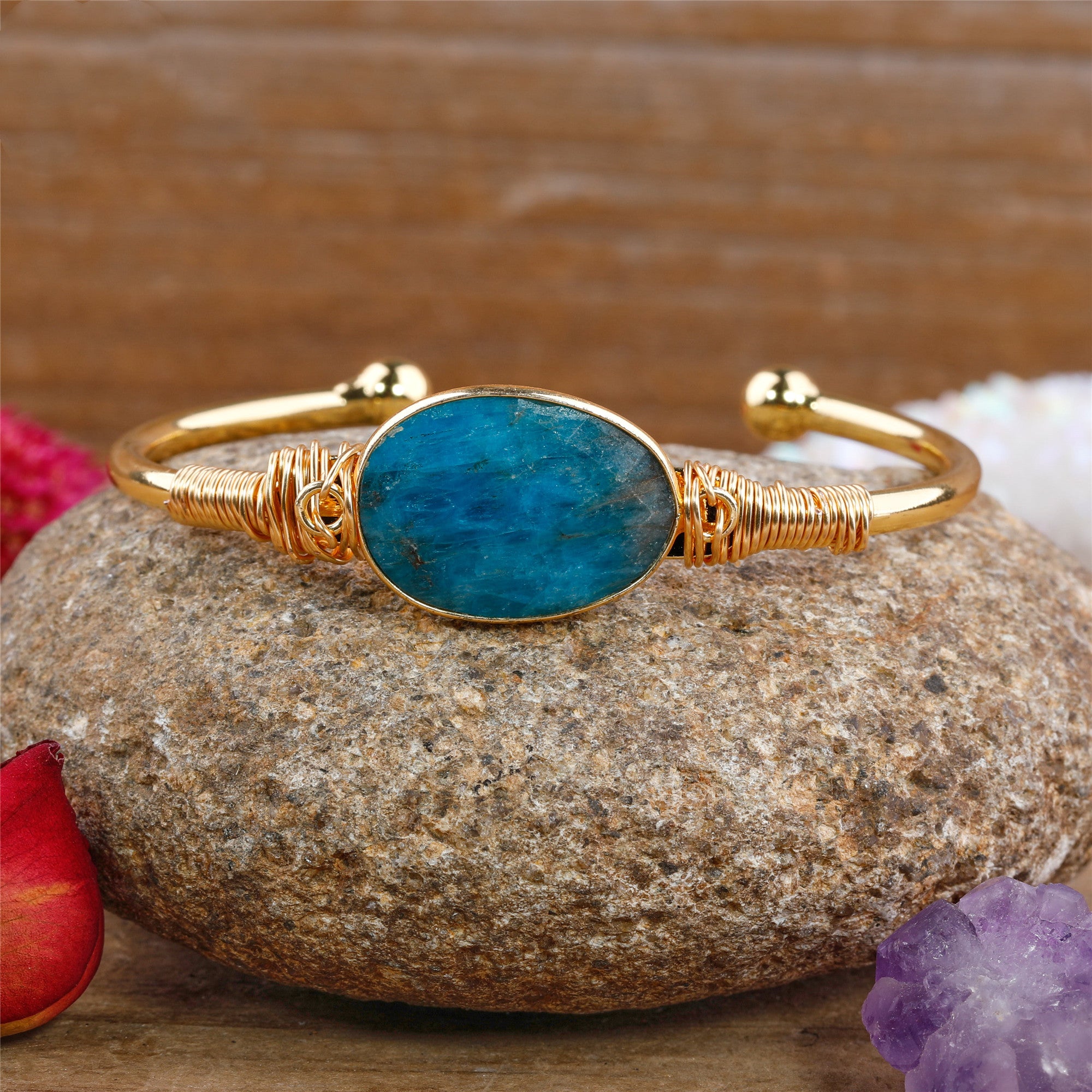 Gold Boho Cuff Bracelet