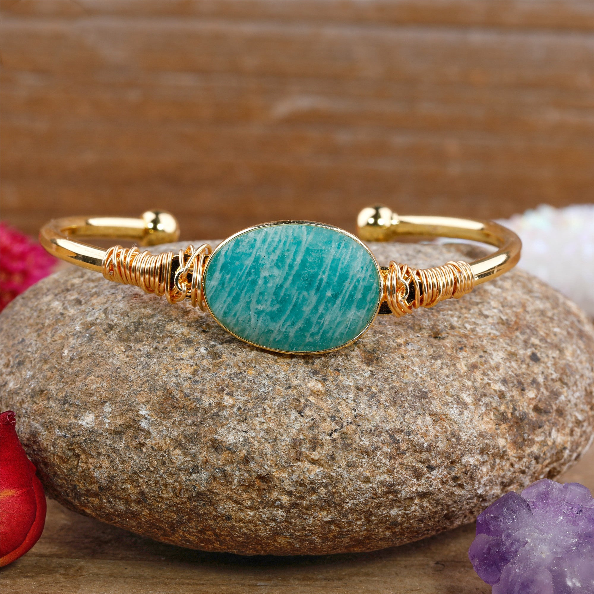 Gold Boho Cuff Bracelet