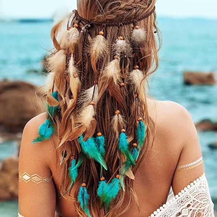 Boho Feather Headband