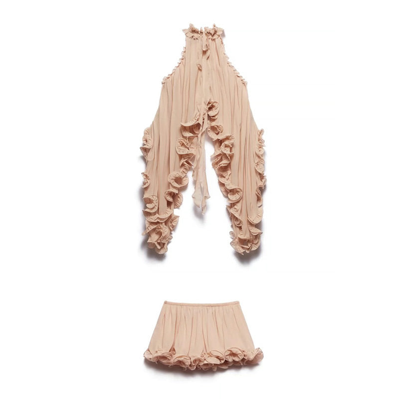 Indigo Bloom Ruffle Set