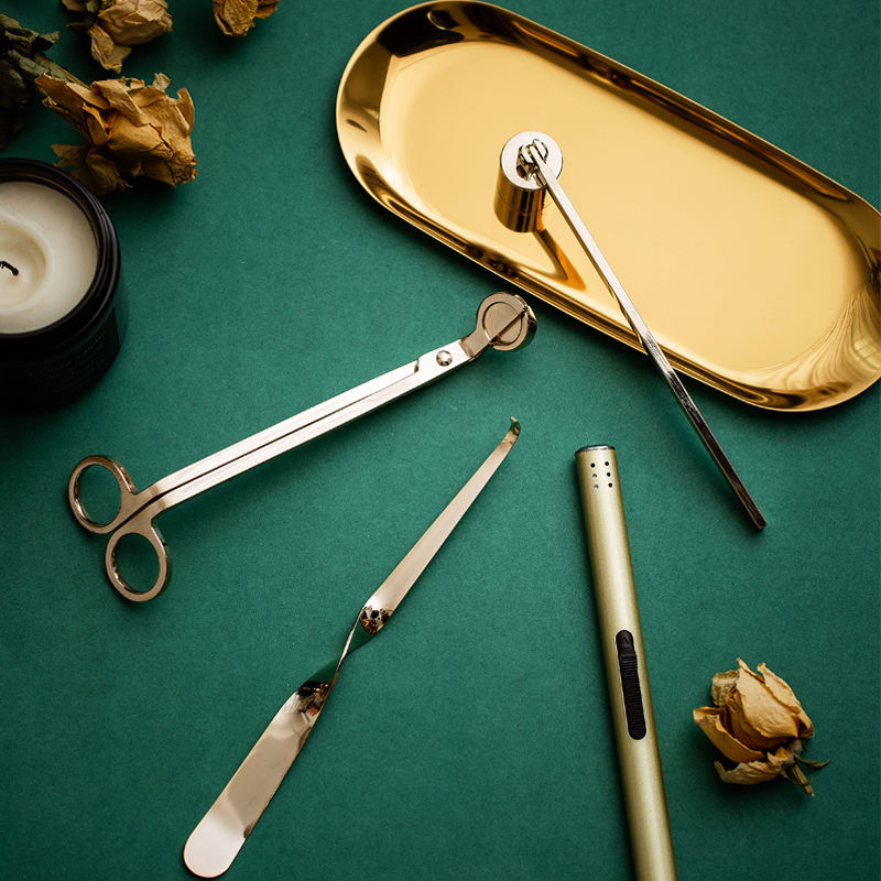 Aurelia Gold Luxury Candle Care Tool Set